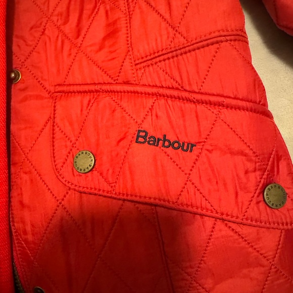 Barbour Cavalry Polarquilt Quilted Jacket in RED - Picture 6 of 9
